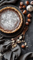 A Stunning Hazelnut Tart with a Crumb Crust - A Culinary Masterpiece
