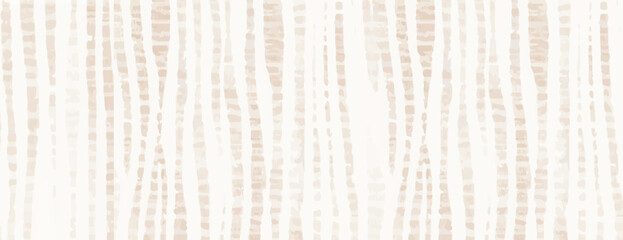 Beige and white striped background, with a textured, abstract pattern. The background features beige lines on a white backdrop. Grunge texture background vector. Beige background.