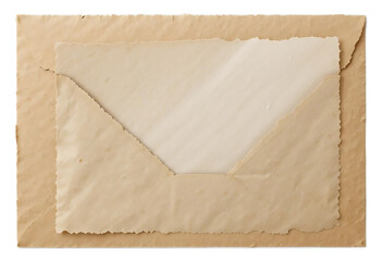 old envelope isolated on white