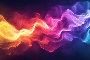 Fototapeta premium A kaleidoscopic fractal in rainbow hues, forming a hypnotic design