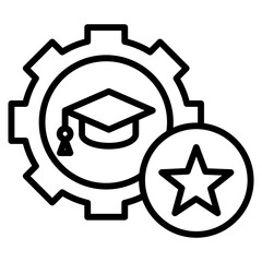skills education single icon