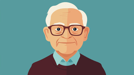 Flat vector illustration of the best grandpa ever design