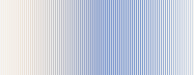 Obraz premium Gradient background with vertical lines, blending blue and beige. The background features a smooth transition from blue to beige. Gradient patterned background vector. Blue background.