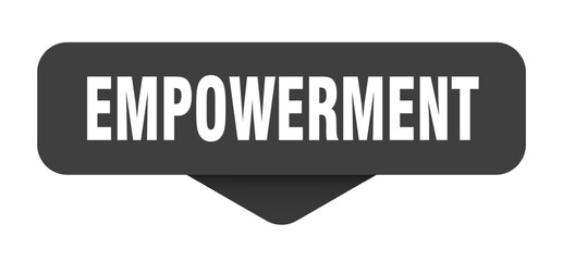 empowerment sticker. empowerment sign on transparent background