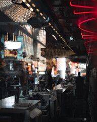 female dancer on a bar in Vegas