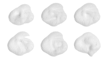 Soap bubbles in the background with a bathtub shot from above. An abstract is a transparent surface product.