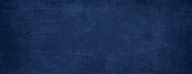Dark blue background with a textured, grunge style. The background features a rich blue color with a rough, distressed texture. Rough concrete texture background. Blue background vector.