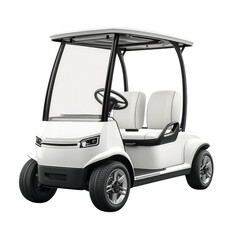 Modern White Golf Cart Design Two Seats