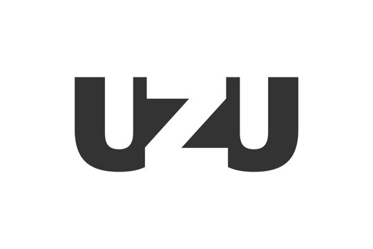 UZU logo design. Initial letter U Z U bold font style for tech startups, consulting, corporate branding. Creative company name, headlines typography identity, trendy logotype.