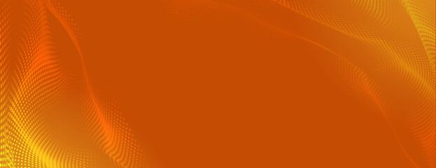 Vibrant orange background with a smooth gradient and dotted texture. The background is dynamic with swirling orange patterns. Vector. Shiny gradient wave background. Orange background vector.