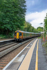 British Rail Network Rail Diesel passenger train Shakespeare Line Warwickshire England UK