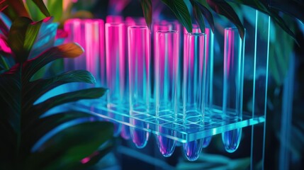 "Cultivating Science: Test Tubes and Plants in Genetic Research"