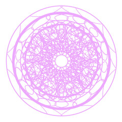 Simple round lace (hydrangea color)