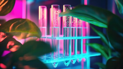 "Cultivating Science: Test Tubes and Plants in Genetic Research"