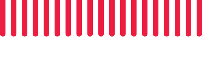 Red and white striped shop design. Seamless vector illustration pattern. Striped diagonal pattern Vector illustration