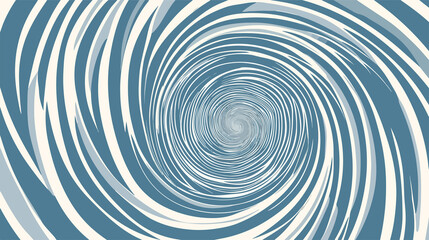 Naklejka premium Spiral Line Flat Vector Illustration for Design Projects