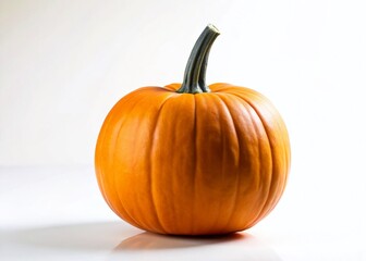 Obraz premium Perfect Plain Pumpkin Ready for Carving - Autumn Harvest Stock Photo