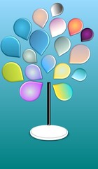 Flower pots graphic design 
Illustration 
Vector design 