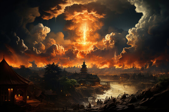 atomic bomb blast, Generative AI