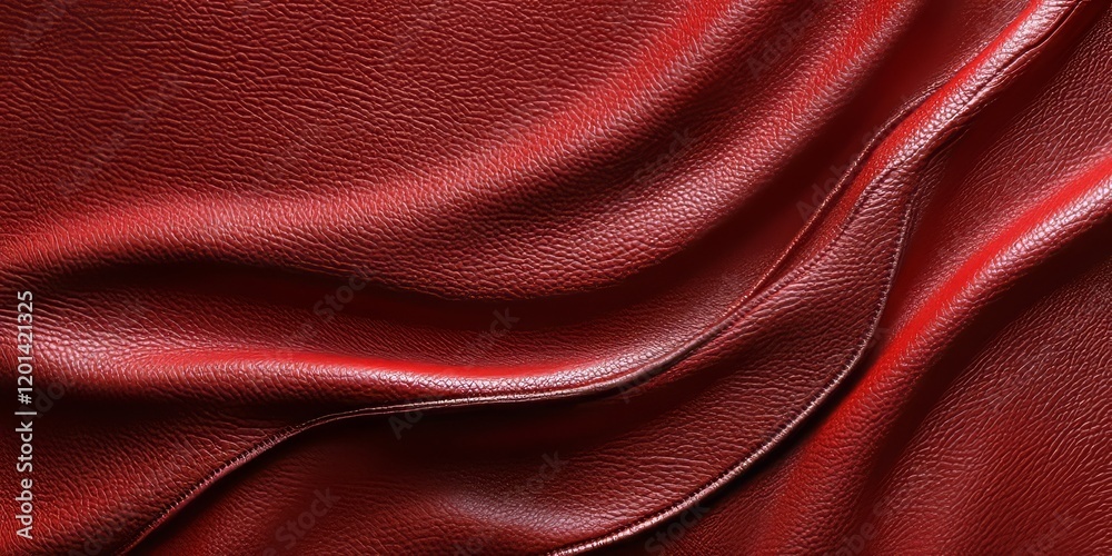 Poster vibrant red artificial leather texture showcasing a distinct and striking design. this red artificia