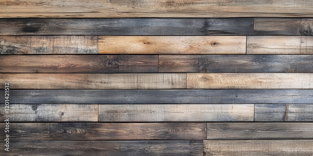 Aufkleber weathered wooden texture creates a rustic wall background, perfect for showcasing the charm of natur