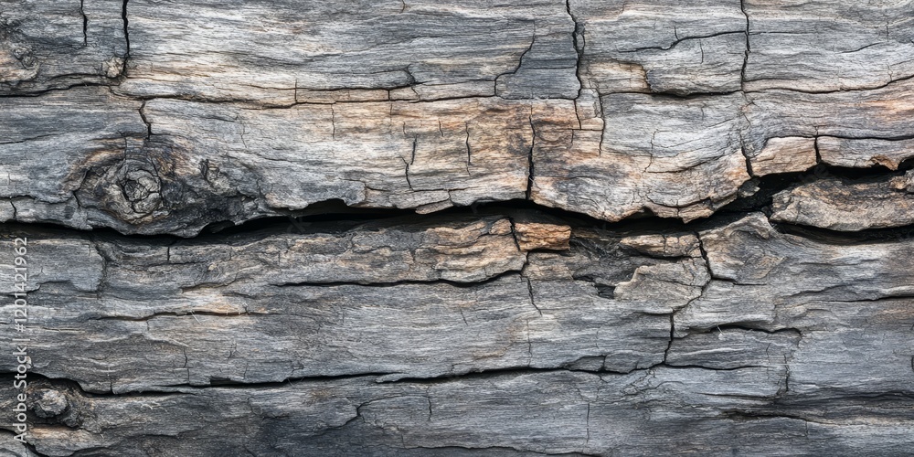 Poster gray bark wood texture can serve as an ideal background for food photography, highlighting culinary 