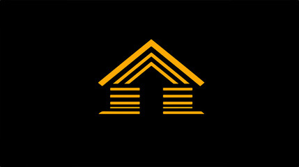 Professional House Care Logo for Real Estate with Flat Vector Illustration