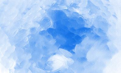 Obraz premium 凍った水面下にある青い水 イメージ画像