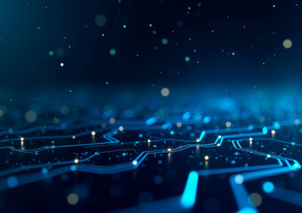 Digital background concept for graphics and technology, selective focus