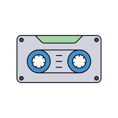 video tape lineal color line icon with white background vector stock illustration