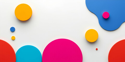 Modern flat design digital artwork featuring vibrant complementary colors.  Abstract 3D background with a textured surface.  Contrasting colors, balanced tones, simple shapes