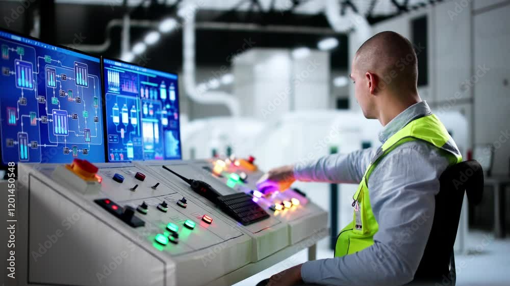 Poster Engineer Operators Using Scada System
