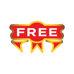 free label red badge ribbon vector icon discount sale sticker label minimalist design for digital and print projects
 Graphic Design Icons Making a Huge Impact on Visual Aesthetics