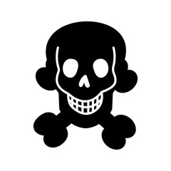 Human skull icon vector illustrationvector illustration, pictogram isolated on white background. color editable
