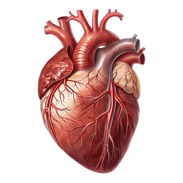 Realistic Human Heart Anatomy Illustrations: Perfect for Medical, Healthcare, and Science Projects. 