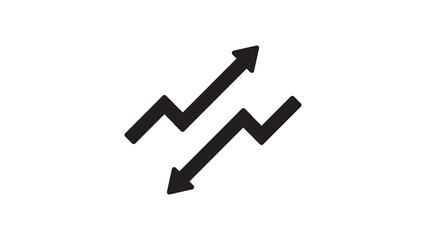 up down arrow graph icon