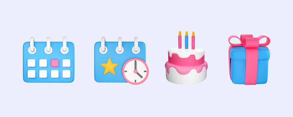 Date and time reminder, holiday planing concept, event day