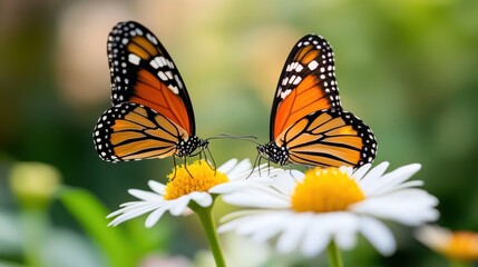 Fototapeta premium Planting a vibrant butterfly garden with nectar-rich blooms