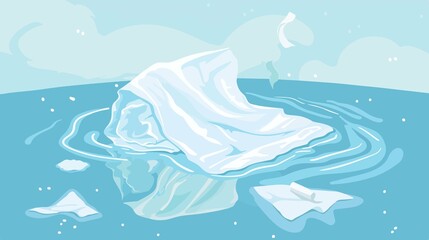 Baby Wet Wipes Vector Illustration - Flat Design