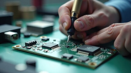 Precisely Aligning Microchip Components onto a Circuit Board During Advanced Technological Development