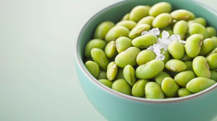 Bowl of Edamame with Sea Salt