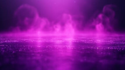Naklejka premium Purple Smoke and Glimmering Surface Abstract Background
