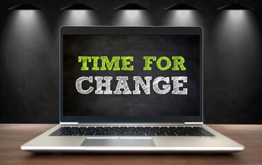 Time for Change - motivational slogan