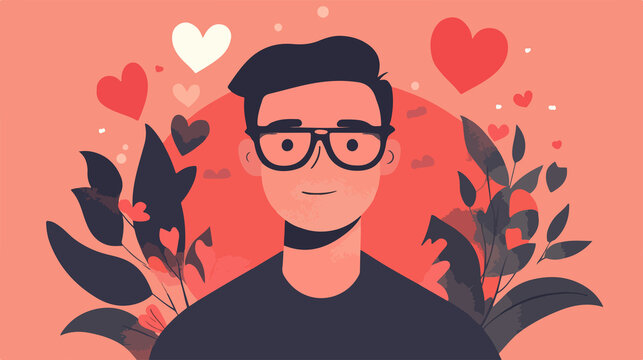 Heartwarming Papa Valentines Day Vector Illustration for Loved Ones