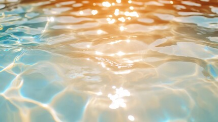 Sparkling reflections on water create a tranquil moment at dusk