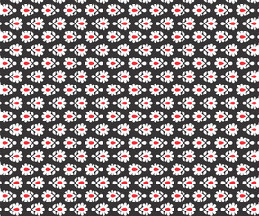 Flower Design Pattern For Fabric Print, Background, Wallpaper.