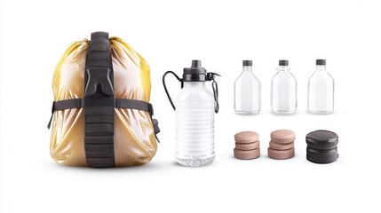 Water Purification Tablets for Survival and Outdoor Activities. Generative AI