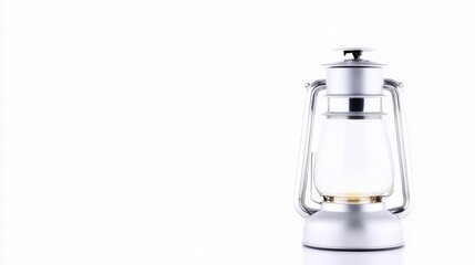 Obraz premium Solar-powered lantern on a white background. Generative AI