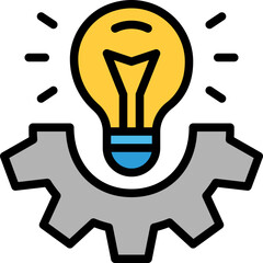 solution filled outline icon