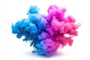 Obraz premium Abstract Art of Colorful Ink Layers Forming Clouds in Water, a Visual Representation of Fluid Dynamics and Creative Expression in Art